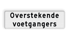 Aluminium informatiebord met een dubbel omgezette rand