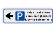 Aluminium informatiebord met een dubbel omgezette rand