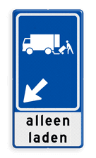 Aluminium informatiebord met een dubbel omgezette rand