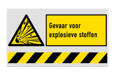 Veiligheidsbord vlak Alupanel (2mm)