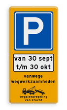 Aluminium informatiebord met een dubbel omgezette rand