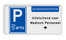 Aluminium informatiebord met een dubbel omgezette rand