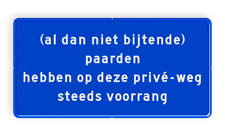 Aluminium informatiebord met een dubbel omgezette rand