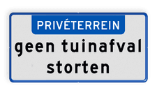 Aluminium informatiebord met een dubbel omgezette rand