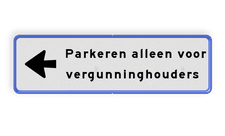 Aluminium informatiebord met een dubbel omgezette rand