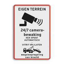 Aluminium informatiebord met dubbel omgezette rand