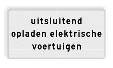 Aluminium informatiebord met een dubbel omgezette rand