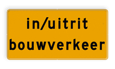 Aluminium verkeersbord met een dubbel omgezette rand