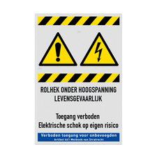 Veiligheidsbord vlak Alupanel (2mm)