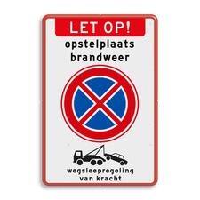 Aluminium informatiebord met een dubbel omgezette rand