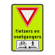 Aluminium informatiebord met dubbel omgezette rand