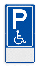Aluminium informatiebord met een dubbel omgezette rand