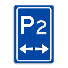 Aluminium informatiebord met een dubbel omgezette rand