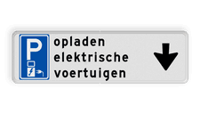 Aluminium informatiebord met een dubbel omgezette rand