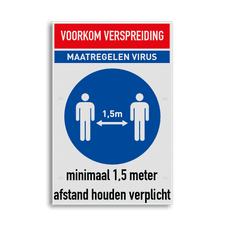 Veiligheidsbord vlak Alupanel (2mm)