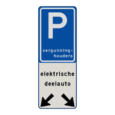 Aluminium informatiebord met een dubbel omgezette rand