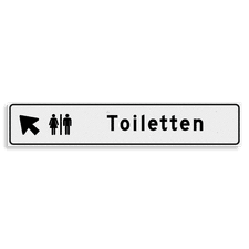 Aluminium versterkt kokerprofiel Verwijsbord