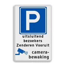 Aluminium informatiebord met dubbel omgezette rand