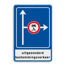 Aluminium informatiebord met een dubbel omgezette rand