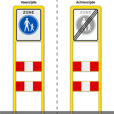 Zoneportaal 1x RVV Zone DZ+ 2 SHP