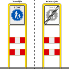 Zoneportaal 1x RVV Zone DZ+ 2 SHP