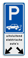 Aluminium informatiebord met een dubbel omgezette rand