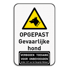 Veiligheidsbord met dubbel omgeplooide rand