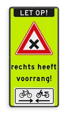 Aluminium informatiebord met een dubbel omgezette rand