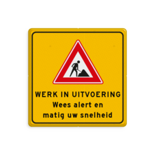 Aluminium omleidingsbord met een dubbel omgezette rand