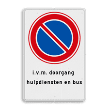 Aluminium informatiebord met dubbel omgezette rand