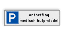 Aluminium informatiebord met een dubbel omgezette rand