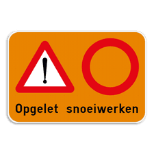 Aluminium bord omgeplooide rand met gelaste profielen