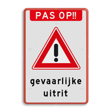 Aluminium informatiebord met dubbel omgezette rand