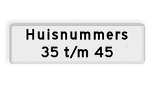 Aluminium informatiebord met een dubbel omgezette rand