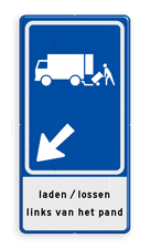 Aluminium informatiebord met een dubbel omgezette rand