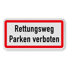 Verkehrsschild aus DibondTraffic mit Alform Rahmen