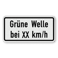 Verkehrsschild aus DibondTraffic mit Alform Rahmen