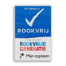Aluminium bord met een dubbel omgezette rand