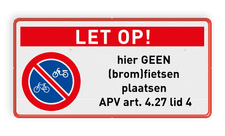 Veiligheidsbord met dubbel omgezette rand