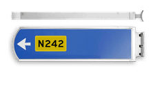 Lichtwegwijzer (LWW) - 230V AC LED - 7m kabel