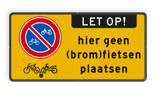 Aluminium informatiebord met een dubbel omgezette rand