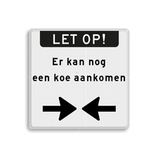 Aluminium informatiebord met een dubbel omgezette rand