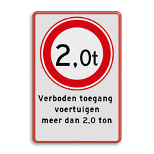 Aluminium informatiebord met dubbel omgezette rand
