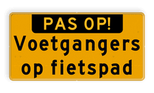 Aluminium verkeersbord met een dubbel omgezette rand