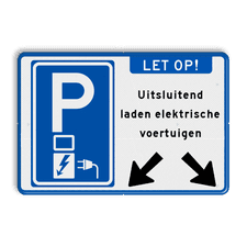 Aluminium informatiebord met een dubbel omgezette rand