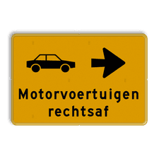 Aluminium omleidingsbord met een dubbel omgezette rand