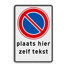 Aluminium informatiebord met dubbel omgezette rand