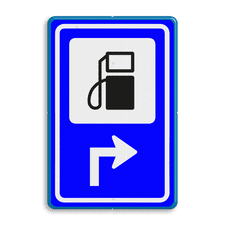 Aluminium informatiebord met een dubbel omgezette rand