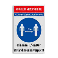 Veiligheidsbord vlak Alupanel (2mm)