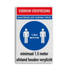 Veiligheidsbord vlak Alupanel (2mm)